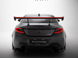 Carbon Spoiler With Internal Brackets Uprights + LED Toyota GR86 - Wayside Performance 