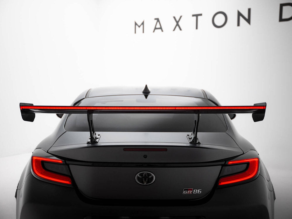 Carbon Spoiler With Internal Brackets Uprights + LED Toyota GR86 - Wayside Performance 