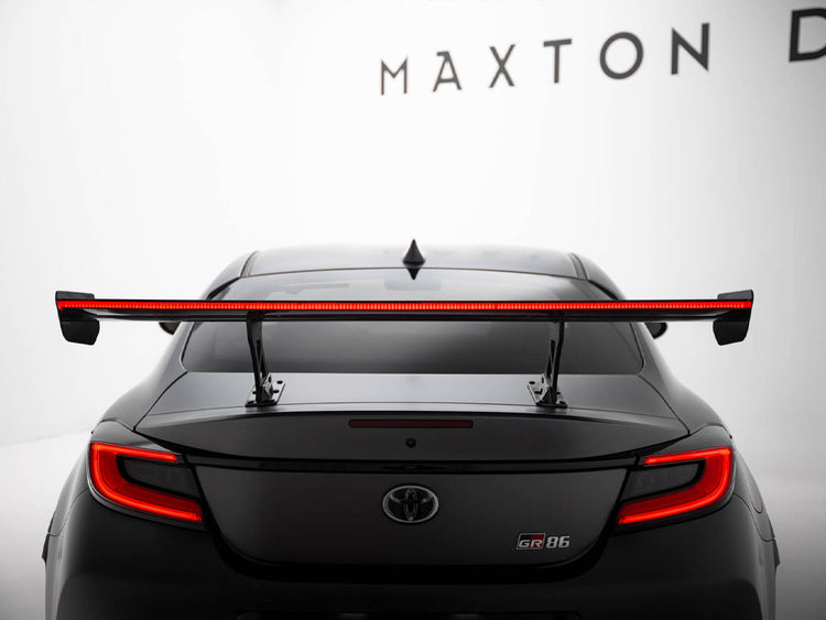 Carbon Spoiler With Internal Brackets Uprights + LED Toyota GR86 - Wayside Performance 