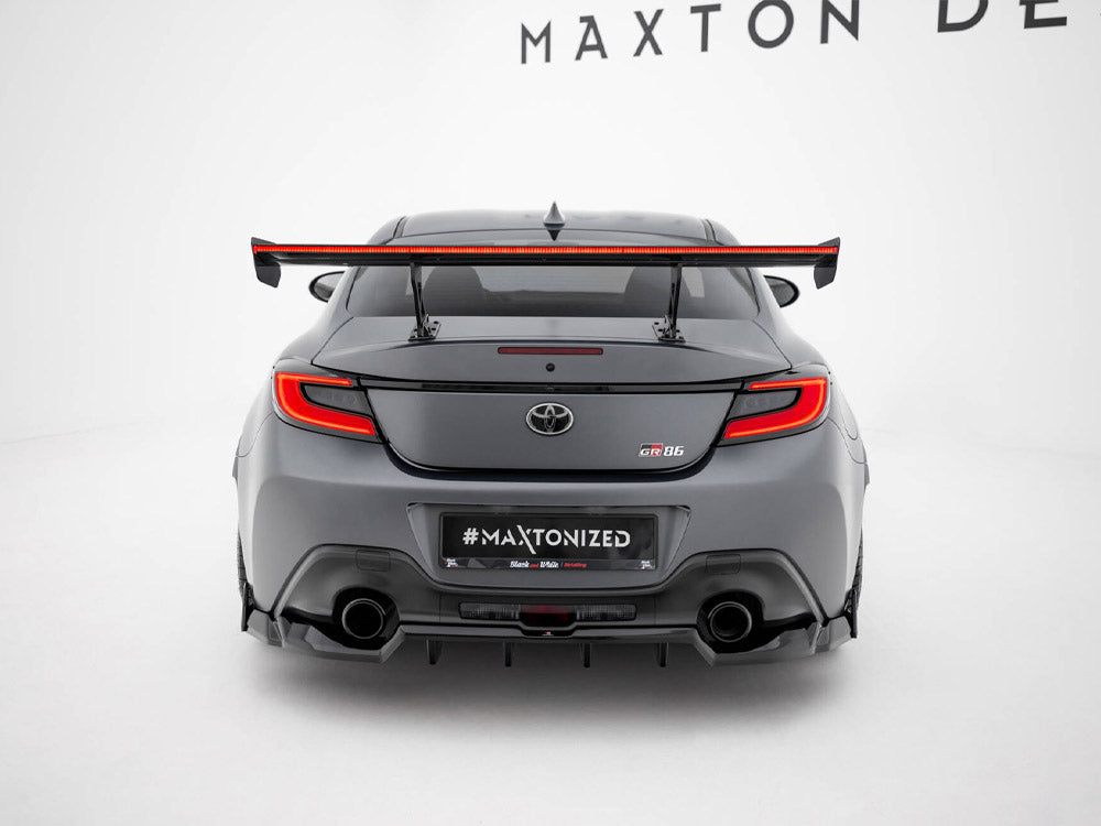 Carbon Spoiler With Internal Brackets Uprights + LED Toyota GR86 - Wayside Performance 