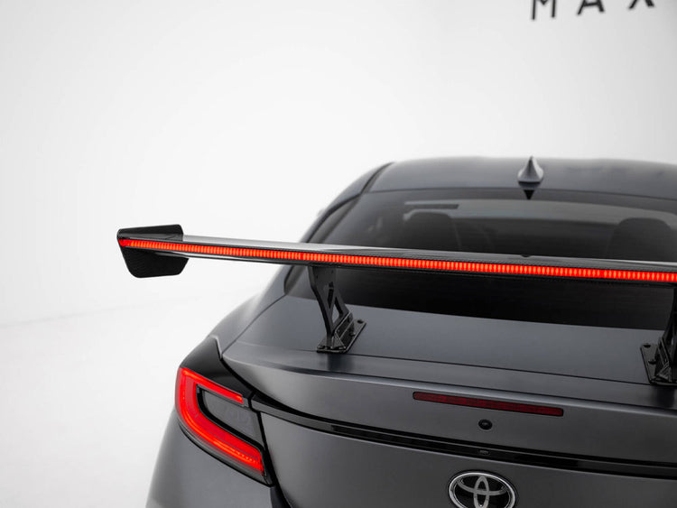Carbon Spoiler With Internal Brackets Uprights + LED Toyota GR86 - Wayside Performance 