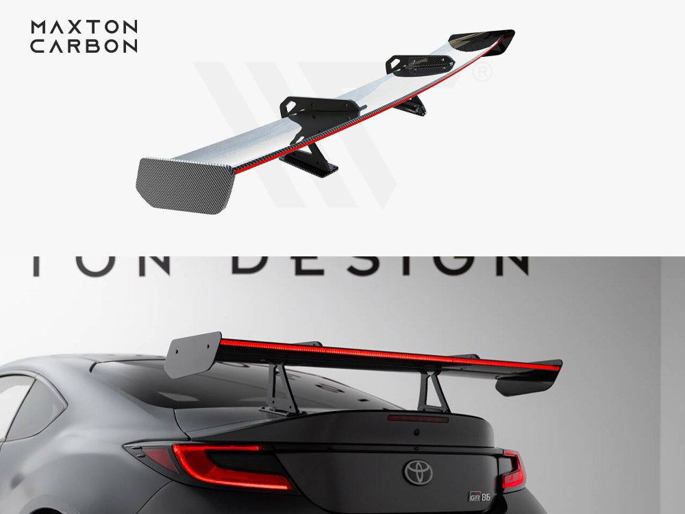 Carbon Spoiler With Upper Swan Mounting + LED Toyota GR86 - Wayside Performance 