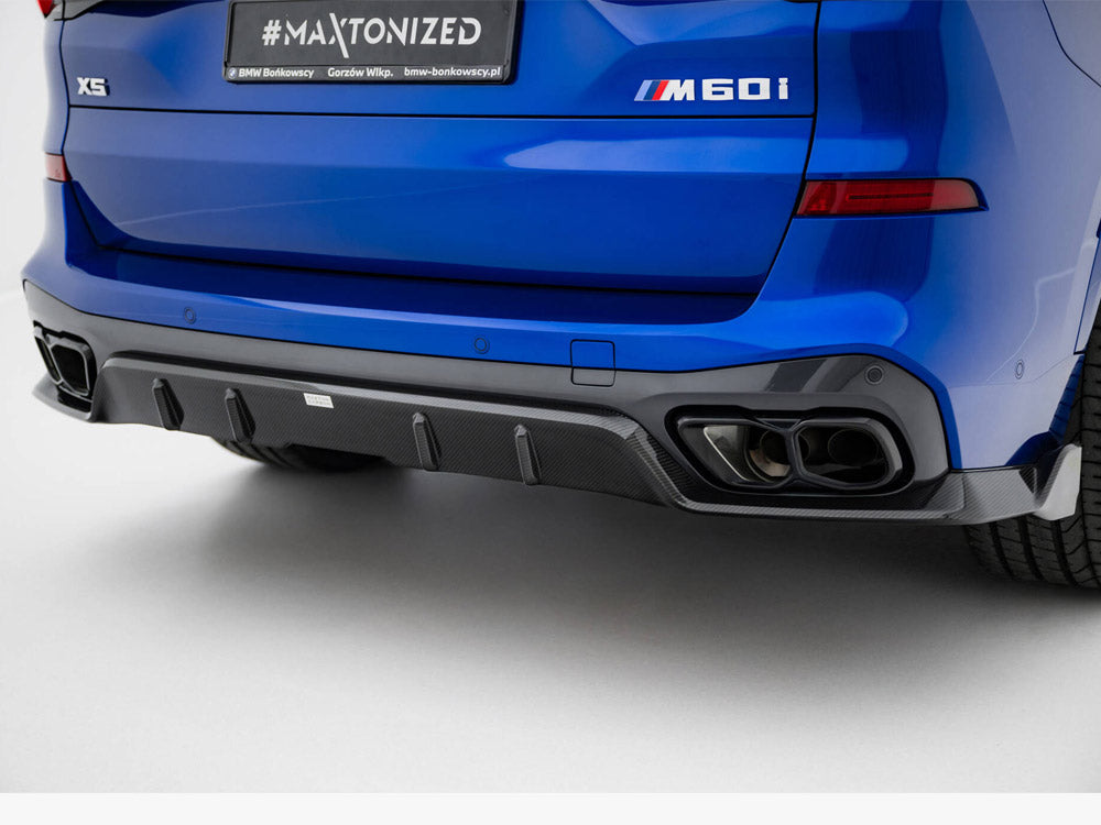 Prepreg Carbon Fiber Rear Diffuser BMW X5 M-Pack G05 Facelift - Wayside Performance 