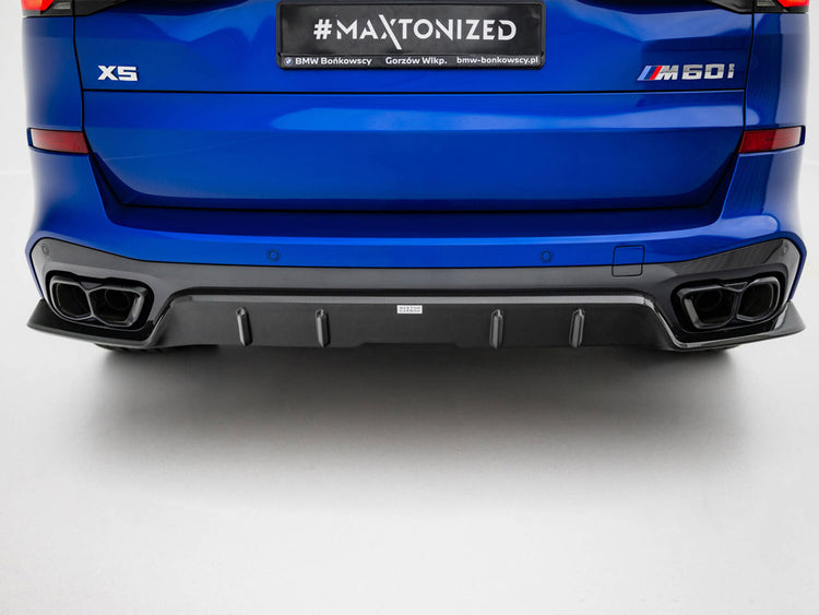 Prepreg Carbon Fiber Rear Diffuser BMW X5 M-Pack G05 Facelift - Wayside Performance 