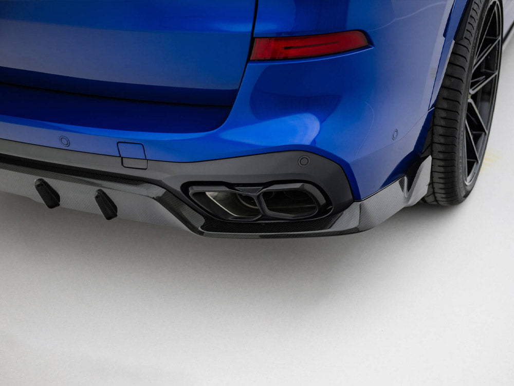 Prepreg Carbon Fiber Rear Diffuser BMW X5 M-Pack G05 Facelift - Wayside Performance 