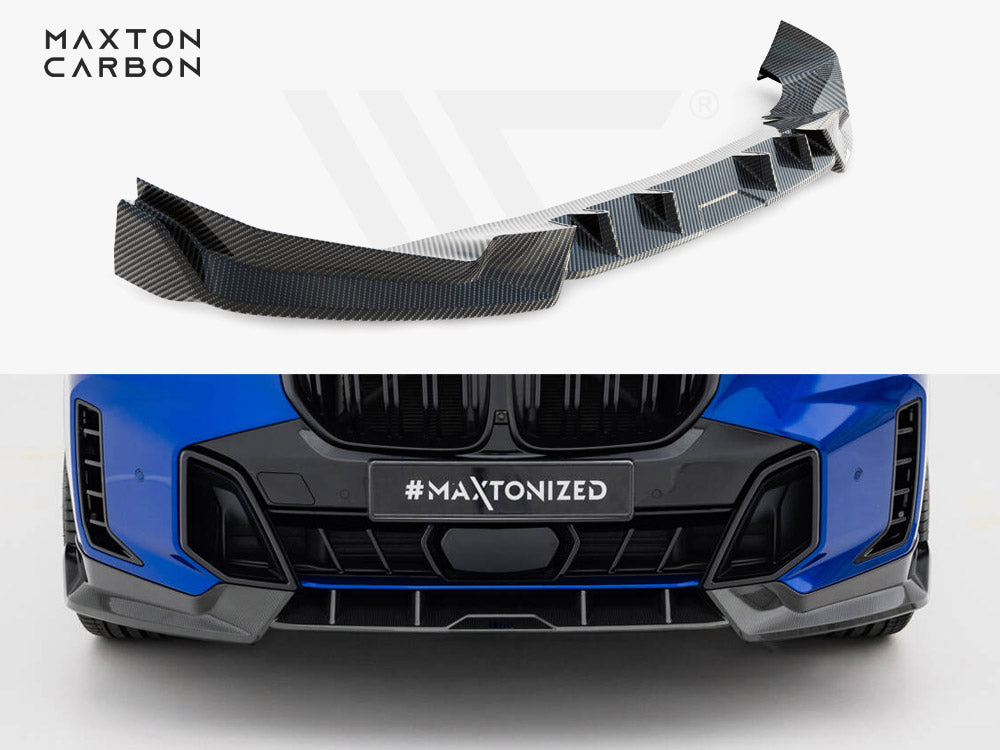 Prepreg Carbon Fiber Front Splitter BMW X5 M-Pack G05 Facelift - Wayside Performance 