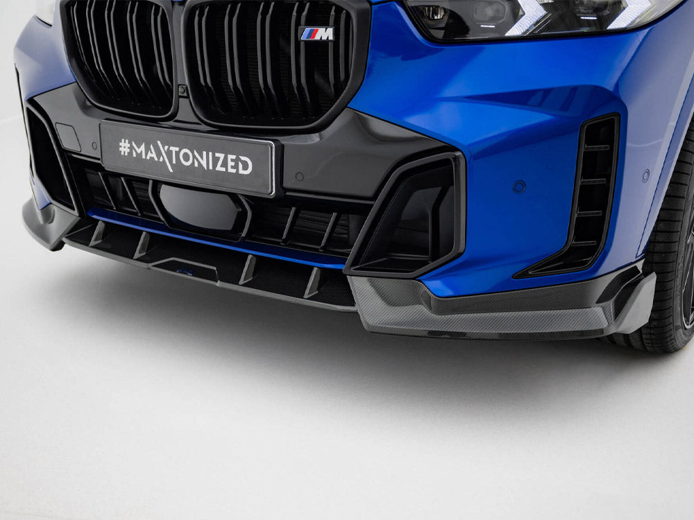 Prepreg Carbon Fiber Front Splitter BMW X5 M-Pack G05 Facelift - Wayside Performance 