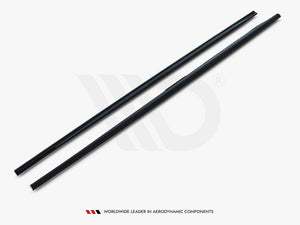 MaxTON® DESIGN side skirts diffuser for Audi S6 / A6 C7 S-line 2011-2014, showing sleek body styling enhancement.