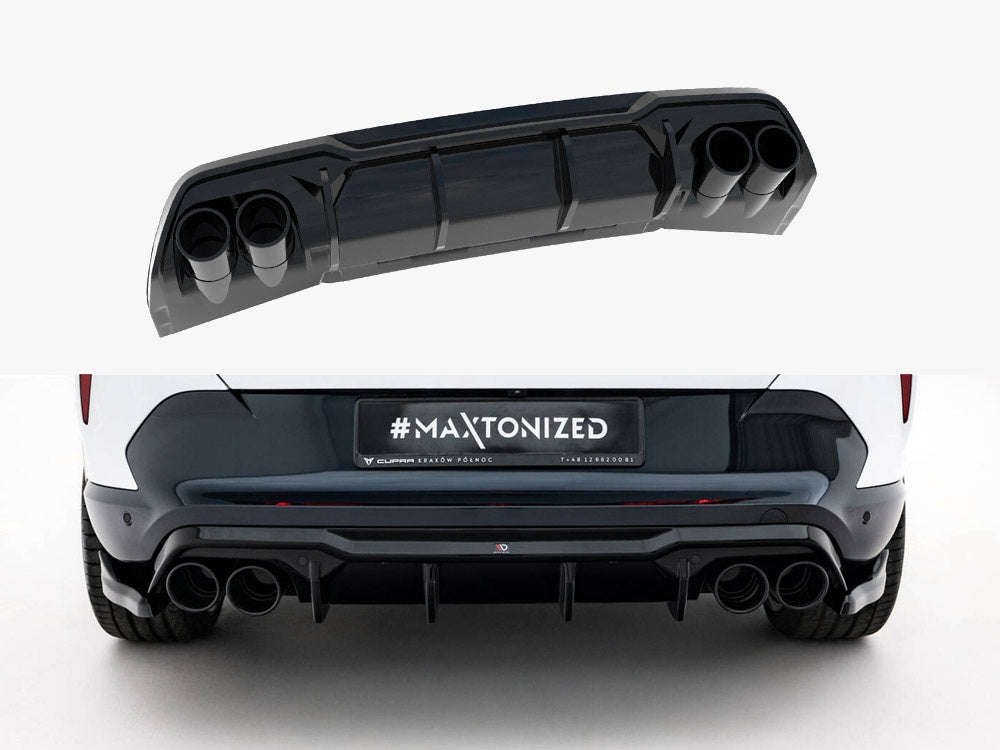 Maxton Design Rear Valance V.3 + Exhaust Ends Imitation Cupra Formentor Mk1 Facelift - Wayside Performance 
