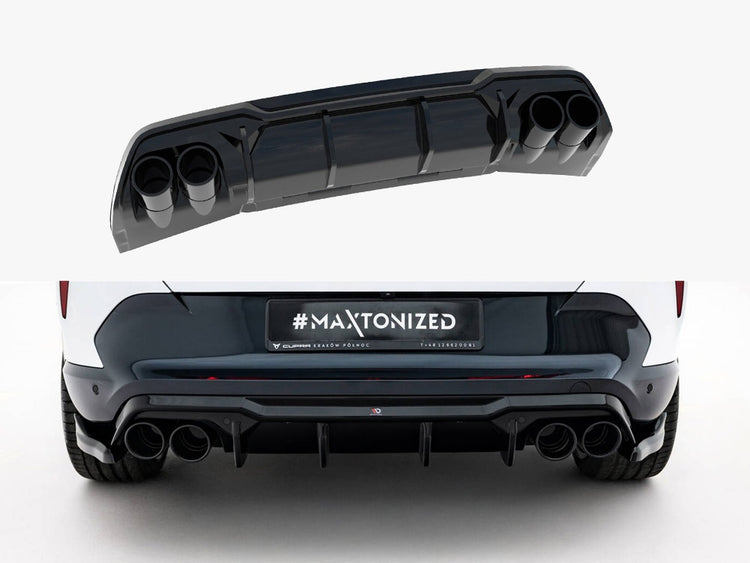Maxton Design Rear Valance V.3 + Exhaust Ends Imitation Cupra Formentor Mk1 Facelift - Wayside Performance 