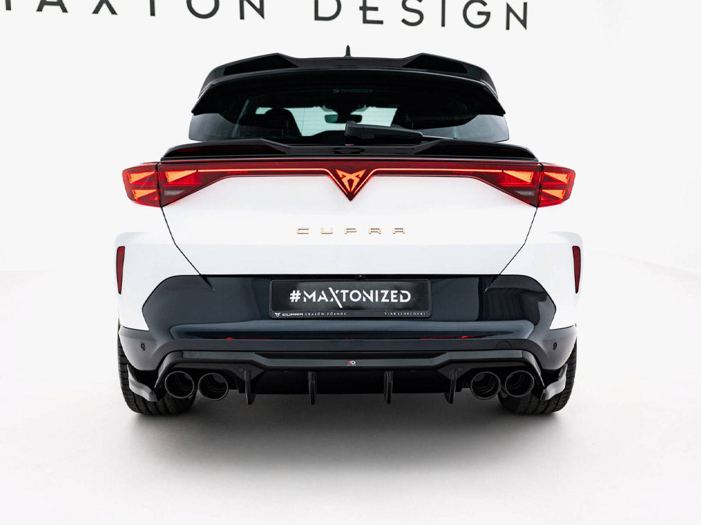 Maxton Design Rear Valance V.3 + Exhaust Ends Imitation Cupra Formentor Mk1 Facelift - Wayside Performance 