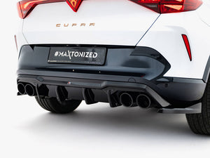 Maxton Design Rear Valance V.3 + Exhaust Ends Imitation Cupra Formentor Mk1 Facelift - Wayside Performance 