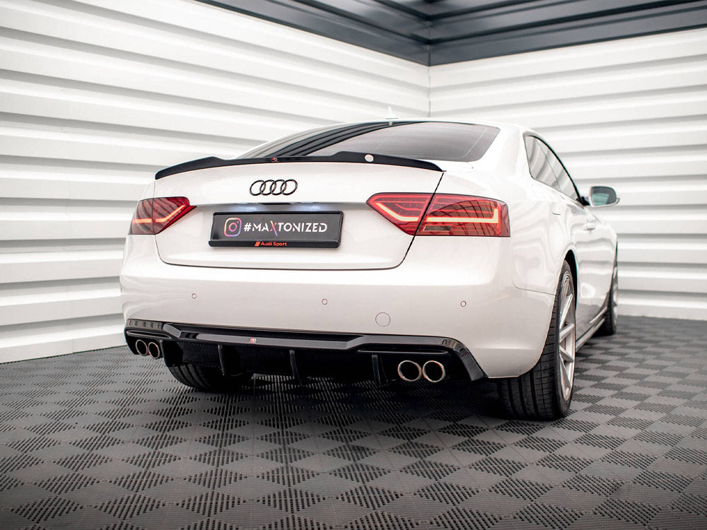 Maxton Design Rear Valance Audi A5 8t Facelift (Version With Dual Exhausts On Both Sides) - Wayside Performance 