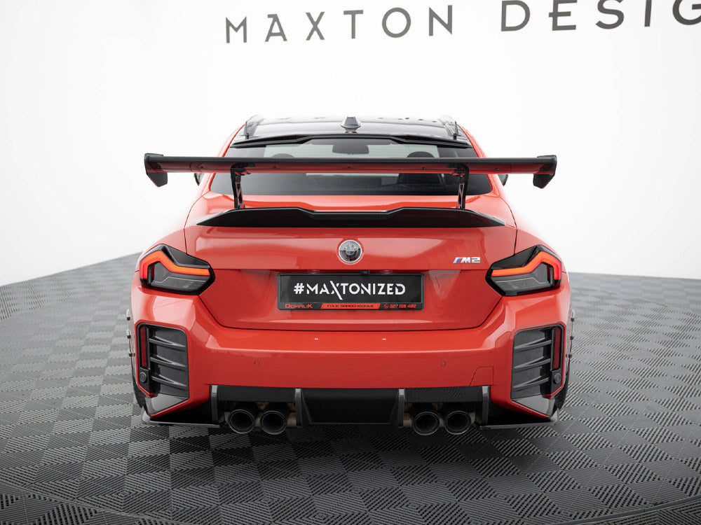 Carbon Spoiler With Internal Brackets Uprights BMW M2 G87 - Wayside Performance 