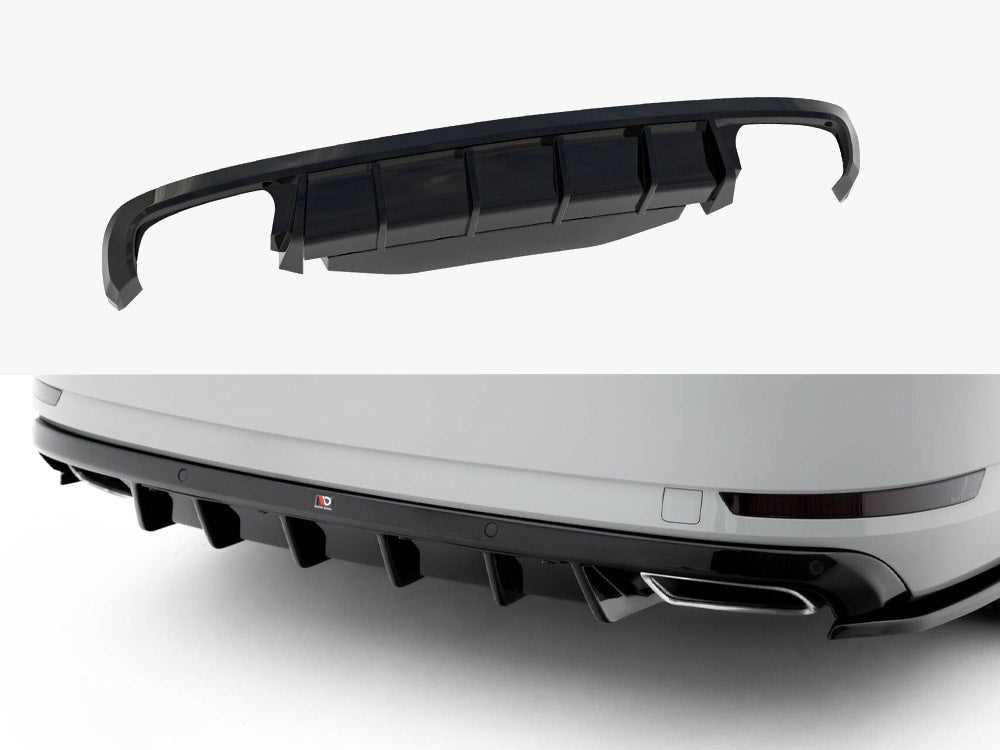 Maxton Design rear valance V.2 for Skoda Superb Mk3 liftback and Combi, stylish body and styling car accessory.