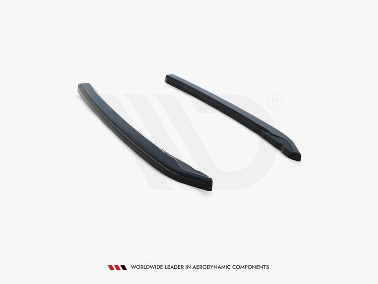 Maxton Design rear side splitters V.2 for Skoda Superb Mk3 liftback and combi, body styling accessories in black.