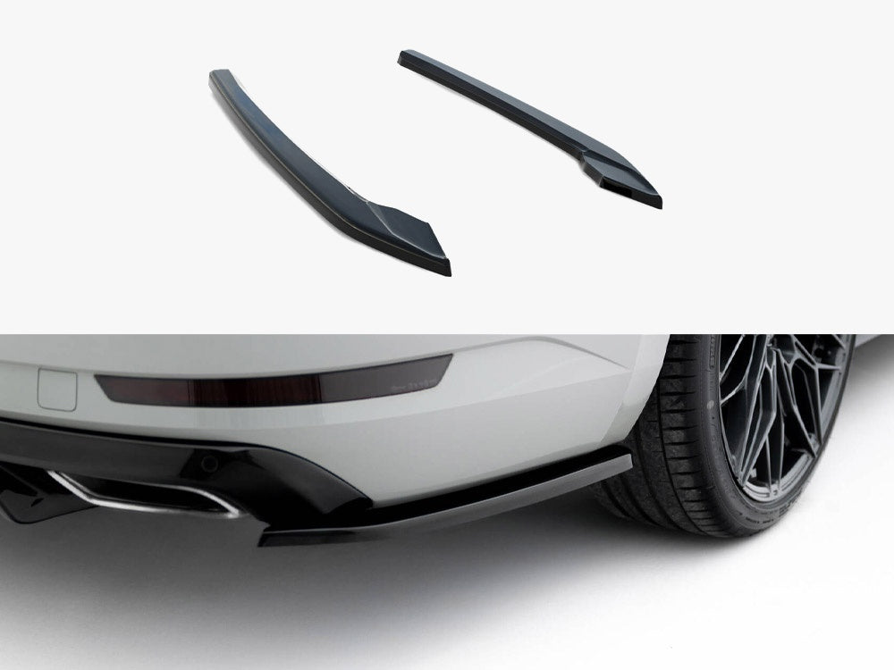 Maxton Design rear side splitters for Skoda Superb Mk3 liftback and combi, made of durable body styling material.