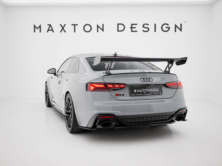 Carbon Spoiler With External Brackets Uprights V.1 Audi A5 / A5 S-Line / S5 / RS5 Coupe F5 / F5 Facelift - Wayside Performance 
