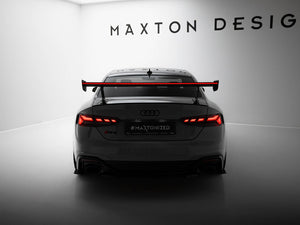 Carbon Spoiler With External Brackets Uprights V.1 + LED Audi A5 / A5 S-Line / S5 / RS5 Coupe F5 / F5 Facelift - Wayside Performance 