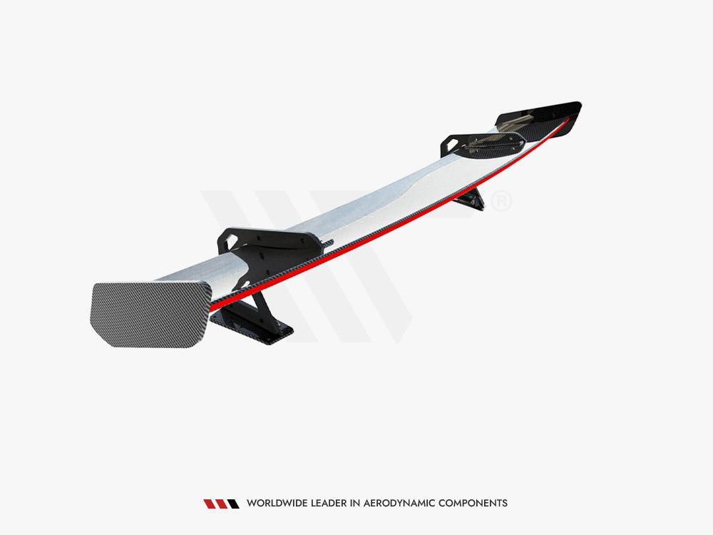 Carbon Spoiler With Upper Swan Mounting + LED Audi A5 / A5 S-Line / S5 / RS5 Coupe F5 / F5 Facelift - Wayside Performance 