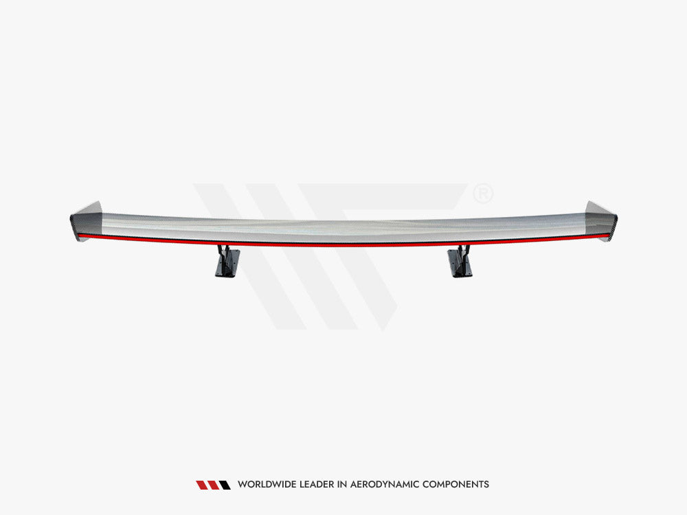 Carbon Spoiler With Internal Brackets Uprights + LED Chevrolet Camaro SS Mk6 Facelift - Wayside Performance 