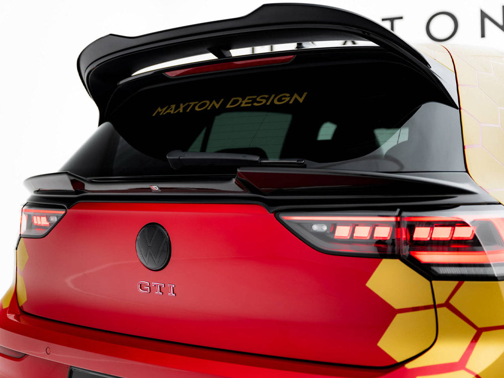 Maxton Design Lower Spoiler CAP 3D Volkswagen Golf GTI / GTI Clubsport / R / R-Line / GTE / GTD Mk8 / Mk8 Facelift