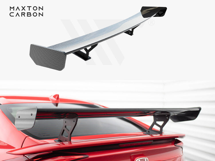 Carbon Spoiler With Internal Brackets Uprights Honda Civic SI Mk10 - Wayside Performance 