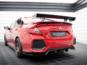 Carbon Spoiler With Internal Brackets Uprights Honda Civic SI Mk10 - Wayside Performance 