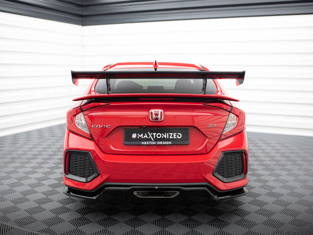 Carbon Spoiler With Internal Brackets Uprights Honda Civic SI Mk10 - Wayside Performance 