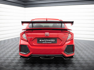 Carbon Spoiler With Internal Brackets Uprights Honda Civic SI Mk10 - Wayside Performance 
