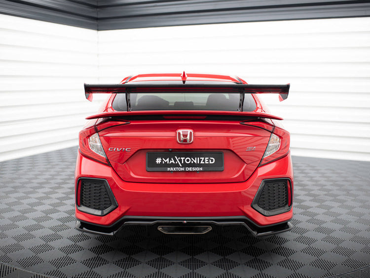 Carbon Spoiler With Internal Brackets Uprights Honda Civic SI Mk10 - Wayside Performance 