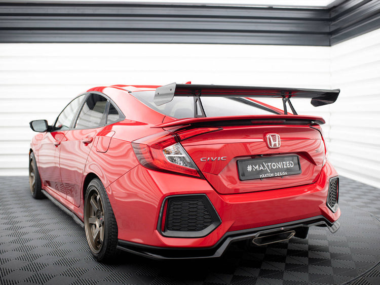 Carbon Spoiler With Upper Swan Mounting Honda Civic SI Mk10 - Wayside Performance 