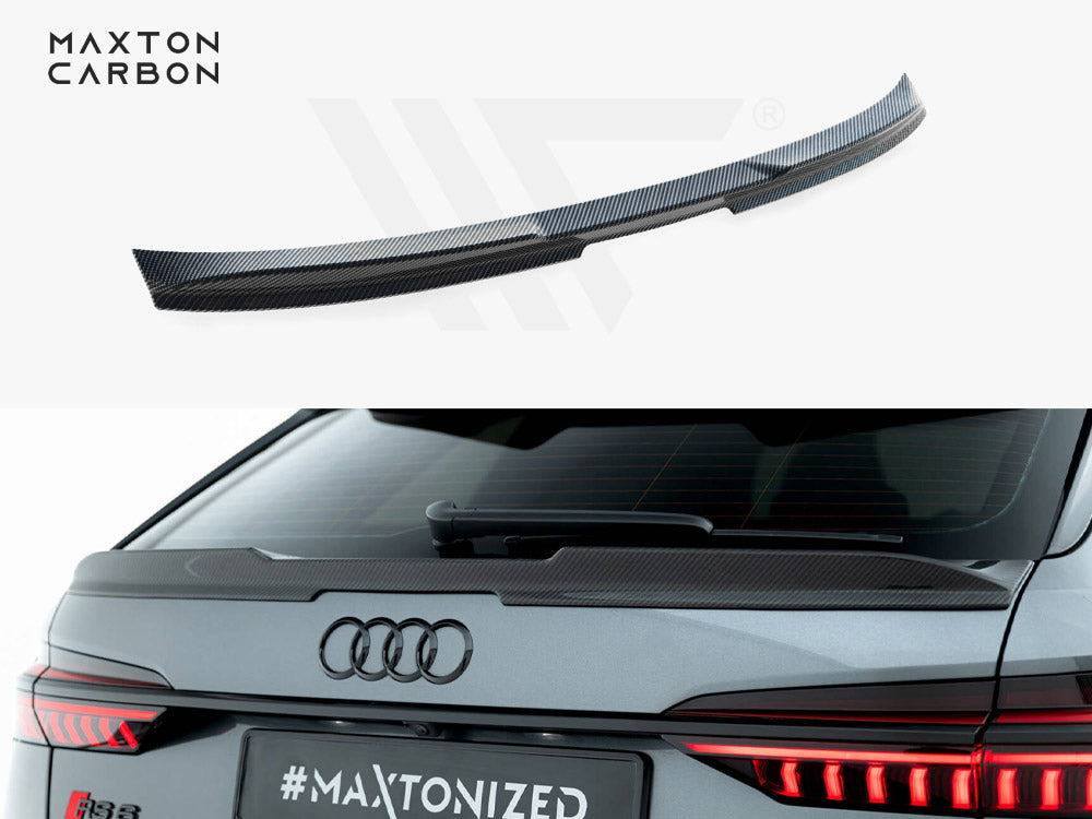 Prepreg Carbon Fiber Tailgate Spoiler (Lower) Audi RS6 C8 - Wayside Performance 