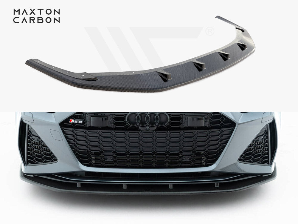Carbon Fiber Front Splitter Audi Rs6 C8 / Rs7 C8 - Wayside Performance 