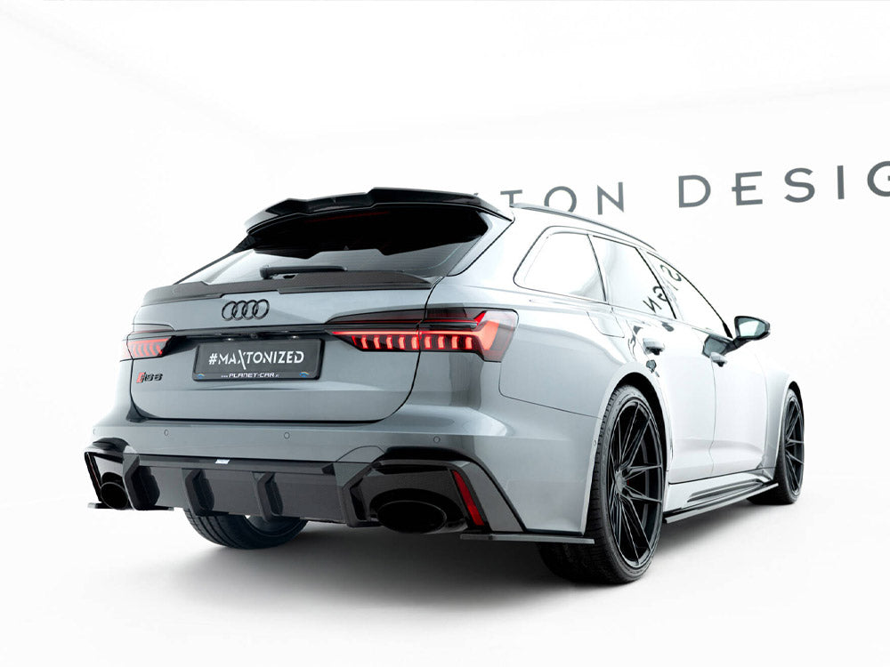 Carbon Fiber Tailgate Spoiler Audi Rs6 C8 - Wayside Performance 