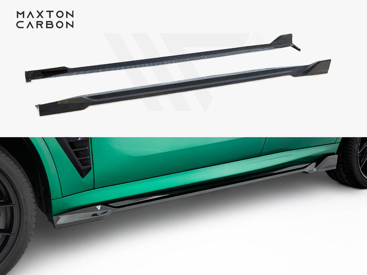 Prepreg Carbon Fiber Side Skirts BMW X5 M F95 Facelift - Wayside Performance 