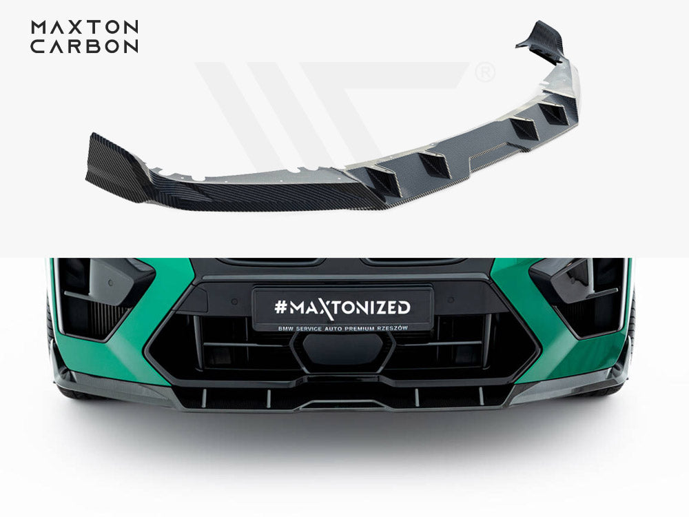 Prepreg Carbon Fiber Front Splitter BMW X5 M F95 Facelift - Wayside Performance 