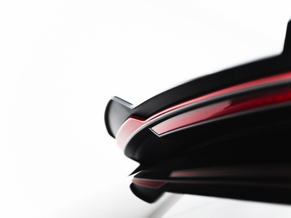 Maxton Design Audi RSQ8 Mk1 Facelift upper spoiler cap, black aerodynamic rear spoiler accessory for Audi SUV.