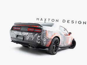 Maxton Design rear side splitters on a Dodge Challenger GT Mk3 Facelift, body styling accessories installed on the car's rear sides.