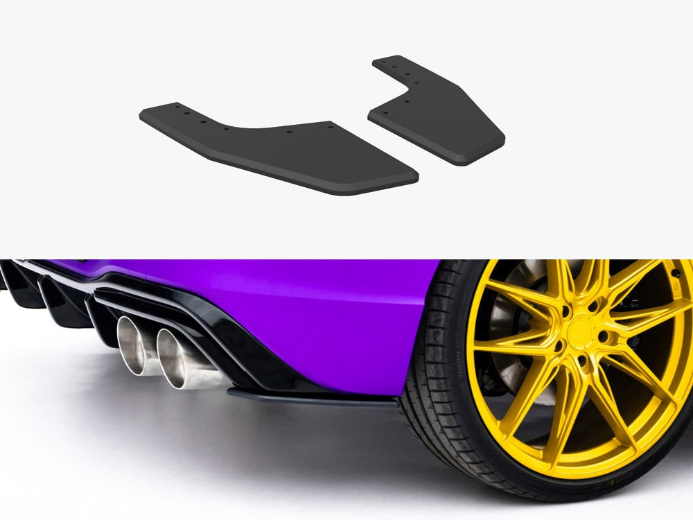 Maxton Design Street PRO Rear Side Splitters V.2 Volkswagen Golf R Hatchback Mk8 / Mk8 Facelift