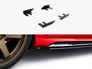 Maxton Design Audi RS3 Sportback 8Y facelift side flaps in black, made for body and styling enhancement.