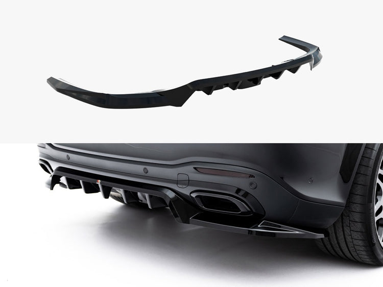 Maxton Design Rear Splitter (Vertical Bars) Mercedes-benz Gls Amg-line X167 Facelift - Wayside Performance 