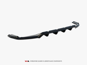Maxton Design Rear Splitter (Vertical Bars) Mercedes-Benz GLA 45 AMG X156 Facelift - Wayside Performance 