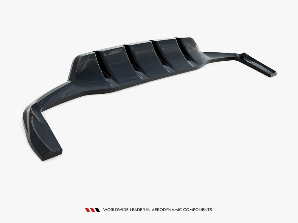 Maxton Design Rear Splitter (Vertical Bars) Mercedes-Benz GLA 45 AMG X156 Facelift - Wayside Performance 