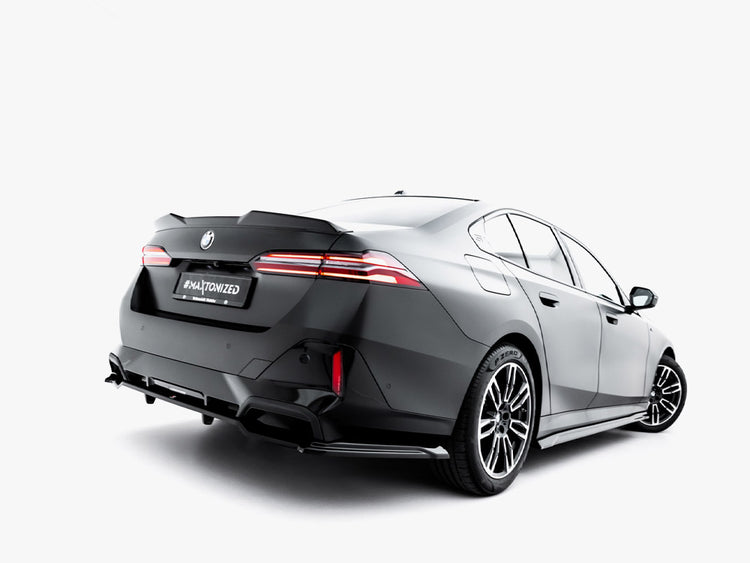 Maxton Design Central Rear Splitter (Vertical Bars) V.1 BMW 5 M-Pack G60 - Wayside Performance 