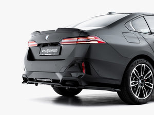 Maxton Design Central Rear Splitter (Vertical Bars) V.1 BMW 5 M-Pack G60 - Wayside Performance 
