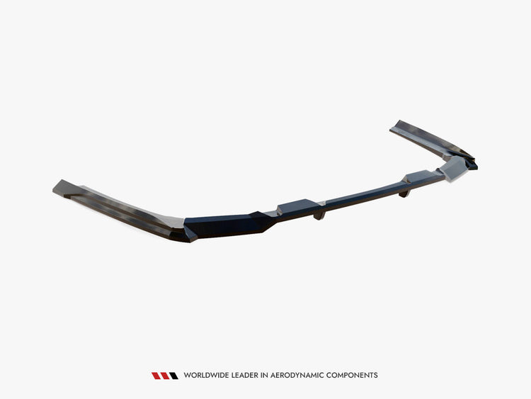 Maxton Design Central Rear Splitter (Vertical Bars) V.1 BMW 5 M-Pack G60 - Wayside Performance 