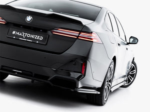 Maxton Design Central Rear Splitter (Vertical Bars) V.1 BMW 5 M-Pack G60 - Wayside Performance 