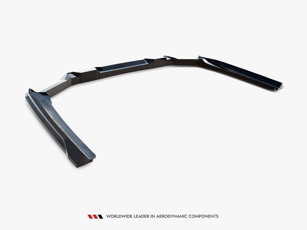 Maxton Design Central Rear Splitter (Vertical Bars) V.1 BMW 5 M-Pack G60 - Wayside Performance 