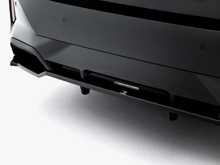 Maxton Design Central Rear Splitter (Vertical Bars) V.2 BMW 5 M-Pack G60 - Wayside Performance 